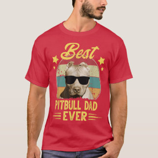 Pitbull Pap zonnebril Funny Pitbull Dog O T-shirt