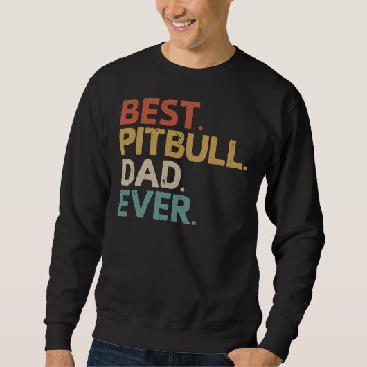 Pitbull Papa Pit Bull Eigenaar Idee Trui (Voorkant)