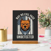 Pitbull Patriotique Chien de Garde (Mariage)