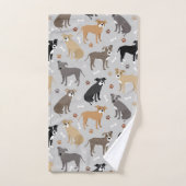 Pitbull Paws and Botten Bath Towel Set Bad Handdoek (Handdoek)