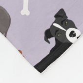 Pitbull Paws and Botten Fleece Blanket Deken (Hoek)