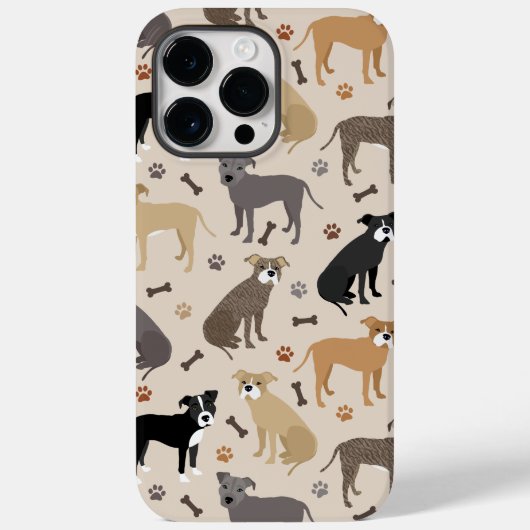 Pitbull Paws and Botten Hoesje-Mate iPhone Case (Achterkant)