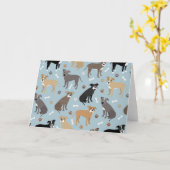 Pitbull Paws en Botten Kaart (Gele Bloem)