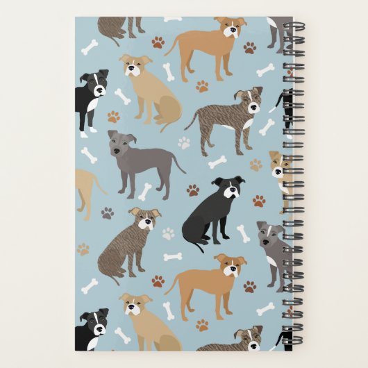 Pitbull Paws en Botten Planner (Achterkant)