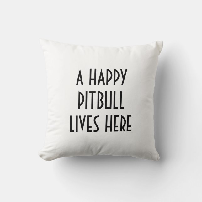 PITBULL PILLOW KUSSEN (Voorkant)