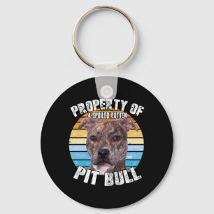 Pitbull Pit Bull Pittie Brindle Eigenaar Liefhebbe Sleutelhanger