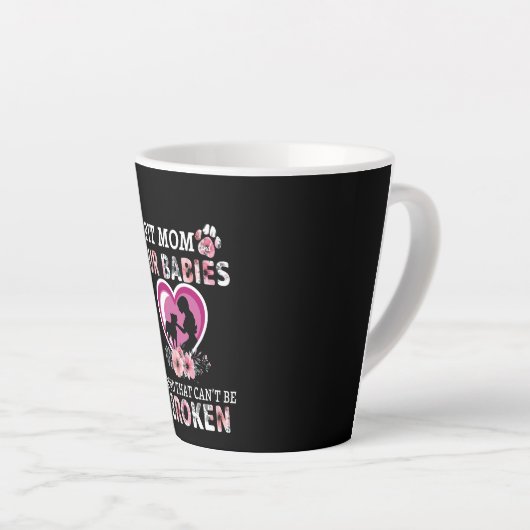 Pitbull Pit mam en Fur Baby Classic Latte Mok (Rechterhoek)