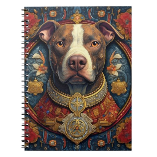 Pitbull " Pittie " Carnet spiral (Devant)