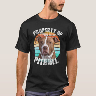 Pitbull Pittie Owner Lover Retro T-shirt