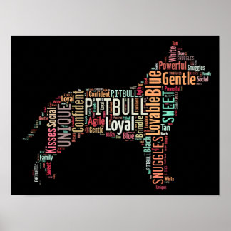 Pitbull-Poster Poster
