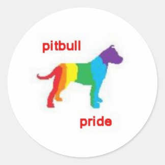PITBULL PRIDE3 RONDE STICKER