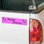 PITBULL PRINCESS BUMPERSTICKER (Op Truck)