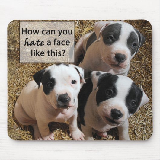 PitBull Puppies Mousepad Muismat (Voorkant)