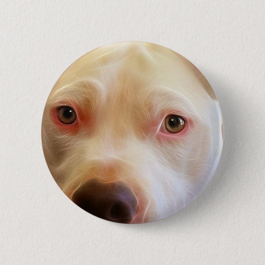 Pitbull Puppy Dog Eyes Art Ronde Button 5,7 Cm (Voorkant)