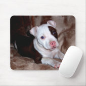Pitbull Puppy Mousepad Muismat (Met muis)