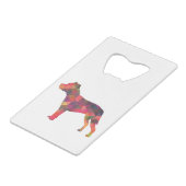 Pitbull race de chien Silhouette géométrique multi (Devant Angle)