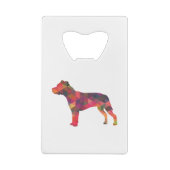 Pitbull race de chien Silhouette géométrique multi (Dos)