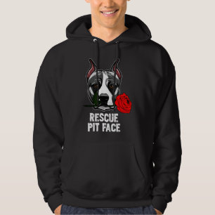 Pitbull Rescue Pit Funny Schattige Pitbull Lover Hoodie