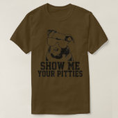 Pitbull Resting Pit Face - Funny Pitbull L T-shirt (Design voorkant)