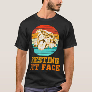 Pitbull Resting Pit Face Pitbull Dogs Love T-shirt