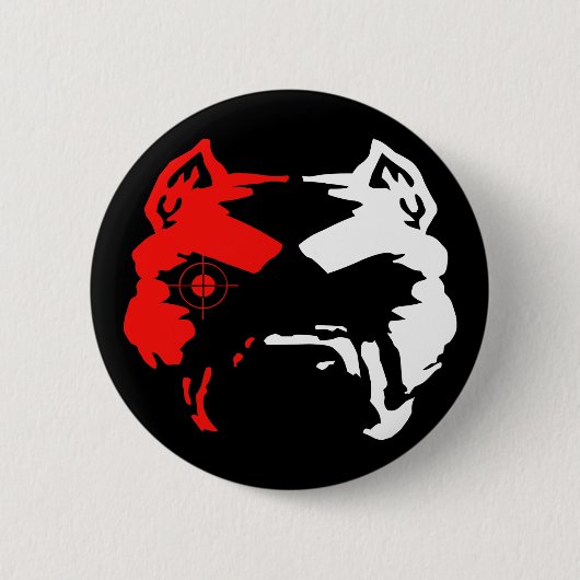 Pitbull Ronde Button 5,7 Cm (Voorkant)