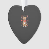 Pitbull Saint-Valentin Chien XOXO Design d'amour (devant)