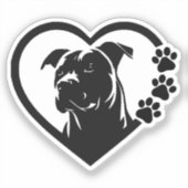 Pitbull Sticker (Voorkant)