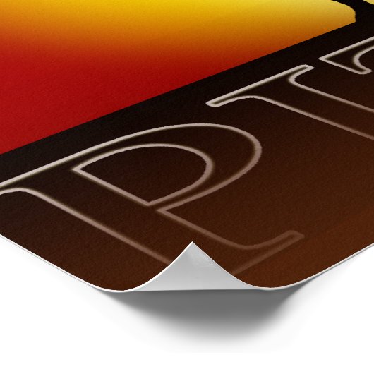 Pitbull Sunset Poster (Coin)