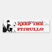 Pitbull Support Bumpersticker (Voorkant)