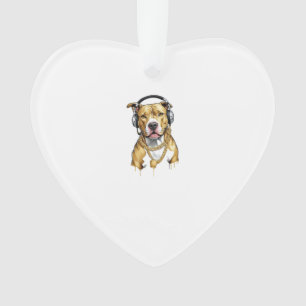 Pitbull T-shirt streetstyle Ornament