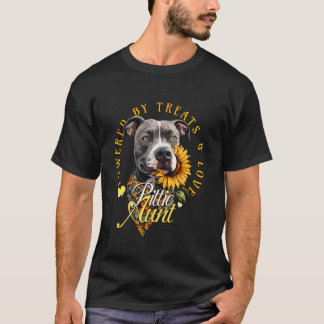 Pitbull Tante Pittie Liefhebber Mooie Zonnebloem P T-shirt