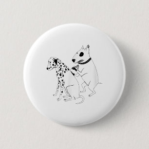 Pitbull Terrier Dog Dier Dalmatische Tattoo Puppy Ronde Button 5,7 Cm