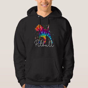 Pitbull Tie Dye Rainbow Hondenliefhebber Hoodie