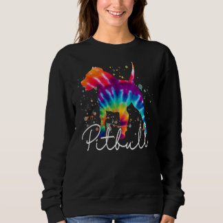 Pitbull Tie Dye Rainbow Hondenliefhebber Trui
