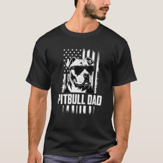 Pitbull vader mannen t-shirt