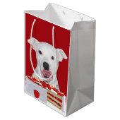 Pitbull-verjaardag Medium Cadeauzakje (Achterkant Gekanteld)