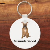 Pitbull - verkeerd begrepen sleutelhanger (Voorkant)