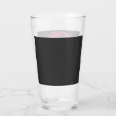 Pitbull Zus Hond Liefhebber Vector Design Glas (Achterkant)