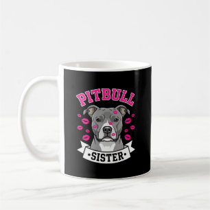 Pitbull Zus Hond Liefhebber Vector Design Koffiemok
