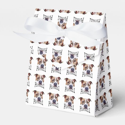 Pitbullehond Bedankdoosjes (Voorkant Zijde)