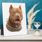 Pitbullehond Fotoplaat (Zijkant)