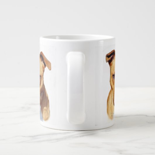 Pitbullehond Jumbo Mok (Achterkant)