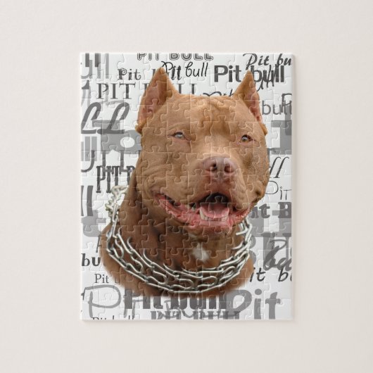 Pitbullehond Legpuzzel (Verticaal)