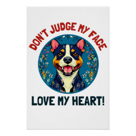 Pitbullehond Perfect Poster