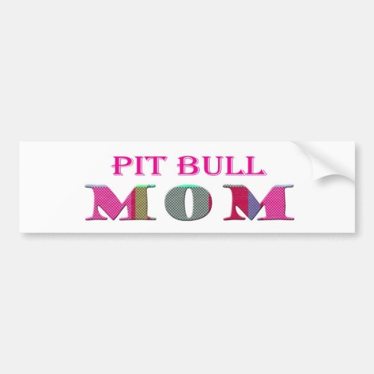 PitBullMa Bumpersticker (Voorkant)