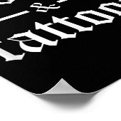 Pitbulls en Tattoos Funny Tattooed Dog Eigenaar Poster (Hoek)