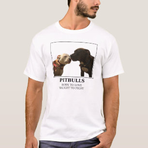 Pitbulls - geboren tot liefdeswit - LRBBC T-shirt
