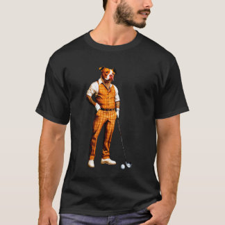 Pitbulls GolfGolfer Pitbull T-shirt