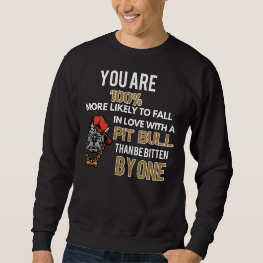 Pitbulls I Love Pitbulls Trui (Voorkant)