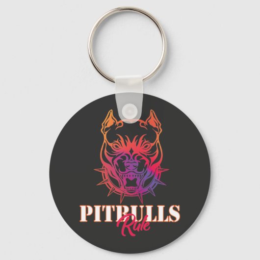 Pitbulls-regel Sleutelhanger (Voorkant)